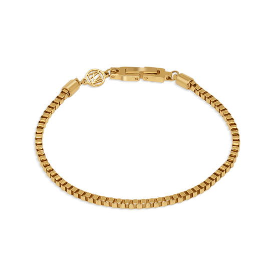 Structure | Gold Box Chain | Bracelet