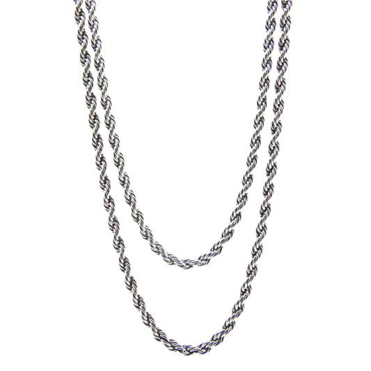 Sleek | Silver Rope Chain | Necklace